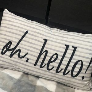 C & C California Home "oh, hello!" Decorative Pillow